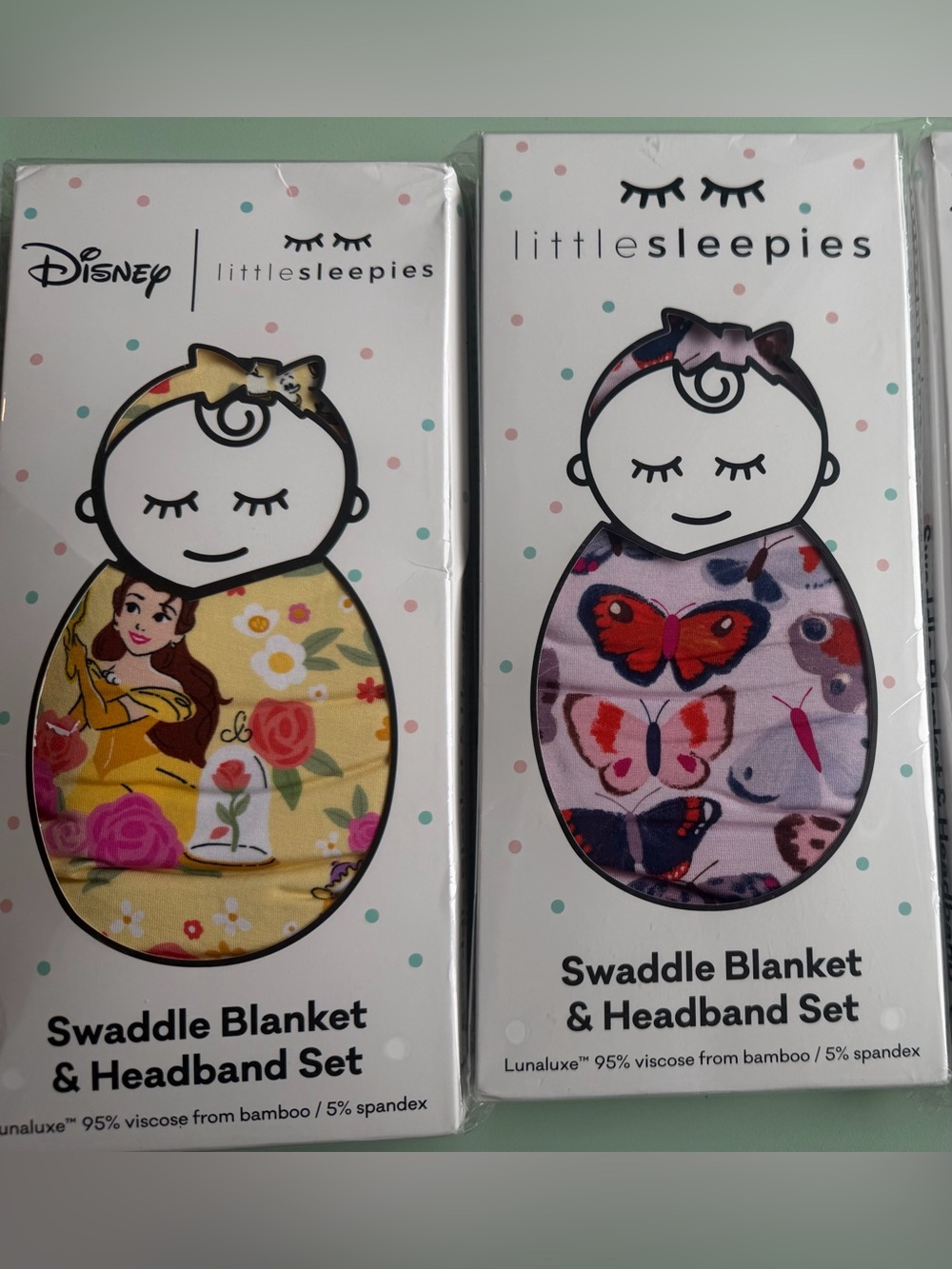 Little Sleepies Belle & Butterflies Swaddle Bundle